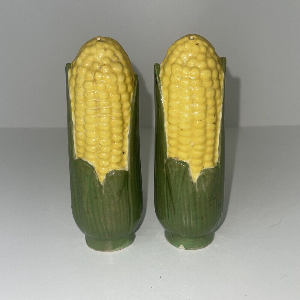 Vintage Ears of CORN on the Cob Salt & Pepper Shaker Set Farmhouse